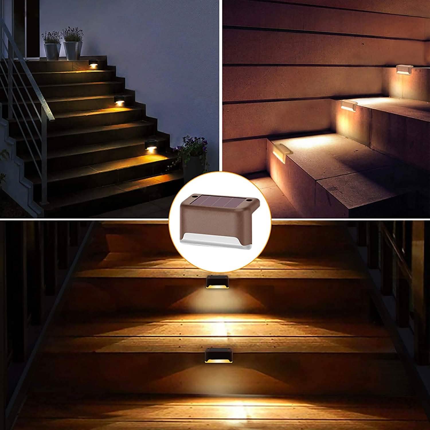 8-Pack: Solar LED Deck &amp; Step Lights