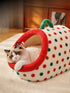 Cozy Polka Dot Pet Nest with Handle - Loving It Shop