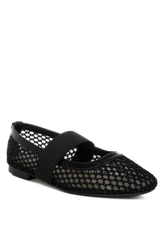 Nayela Mid-Foot Strap Ballerinas
