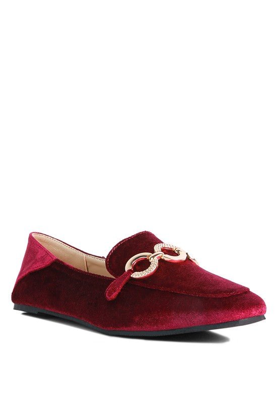 Croc Textured Metal Show Detail Loafers - Loving It Shop