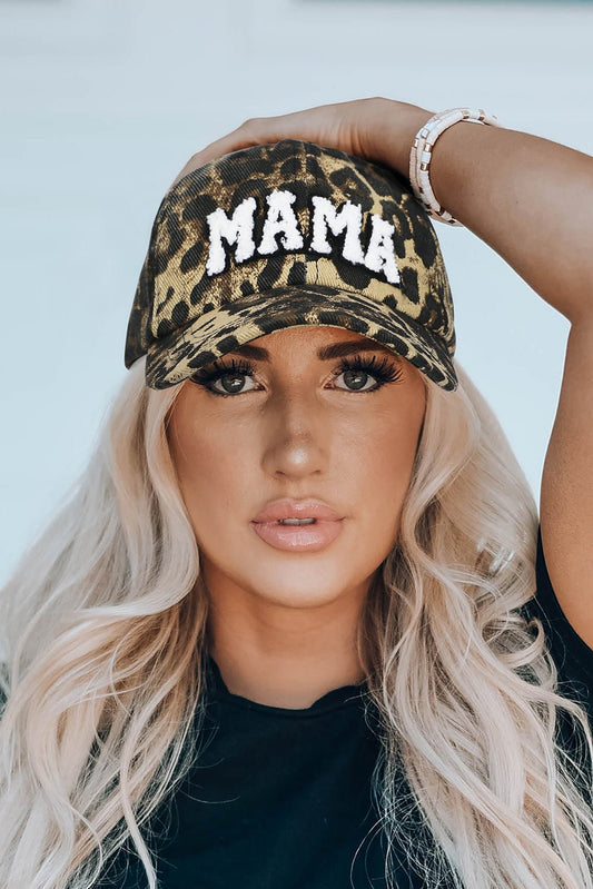 Leopard MAMA Embroidered Leopard Baseball Cap - Loving It Shop