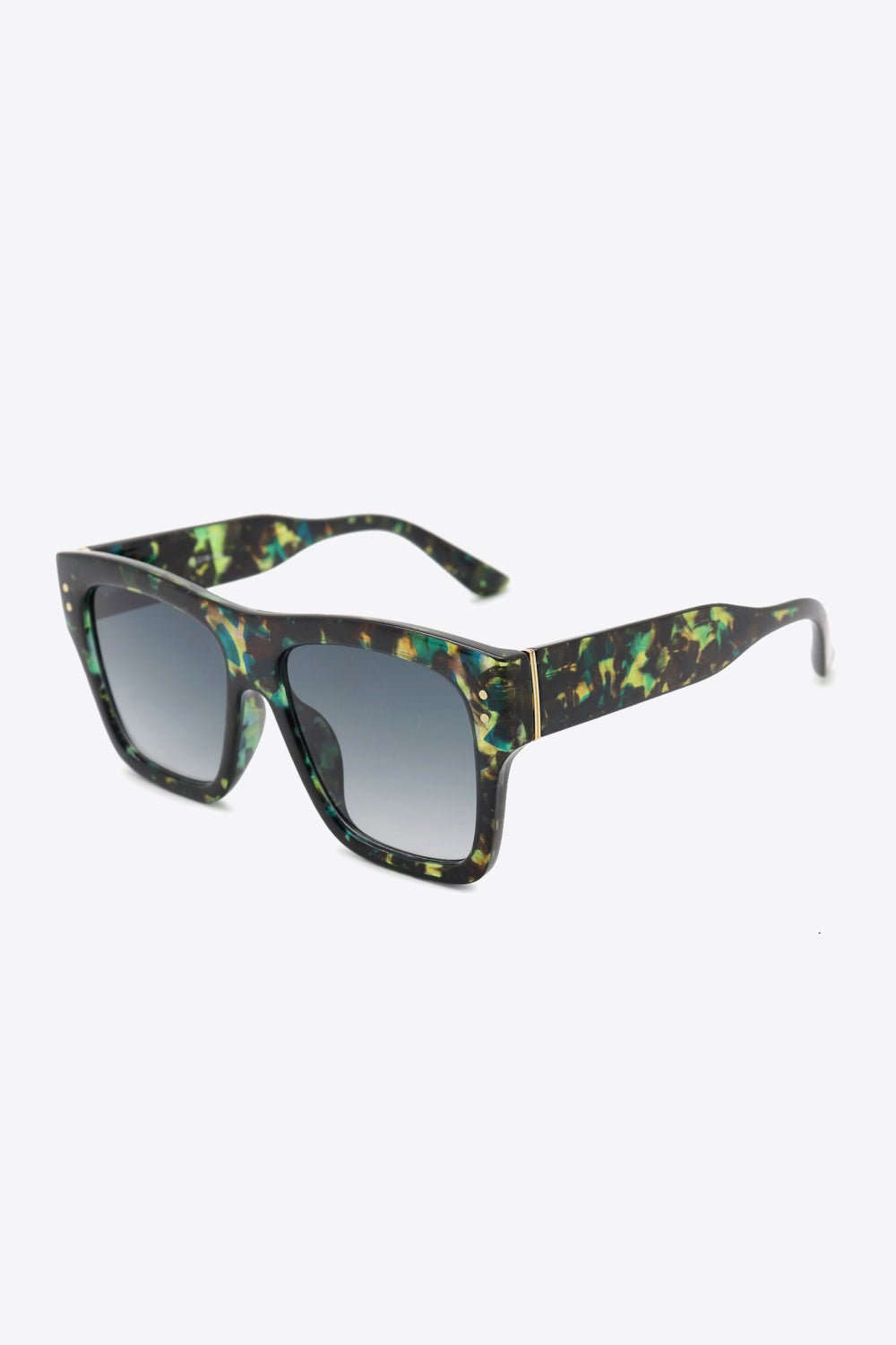 UV400 Patterned Polycarbonate Square Sunglasses - Loving It Shop