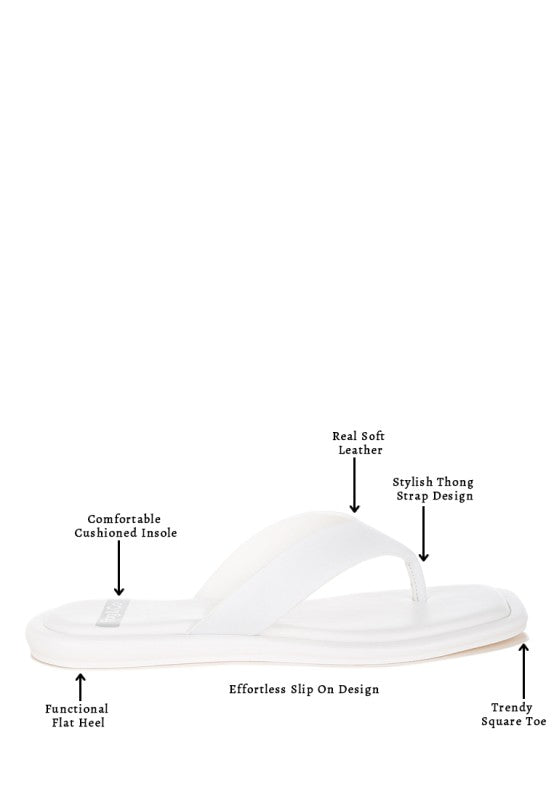 Makawi Thong Toe Slip Ons