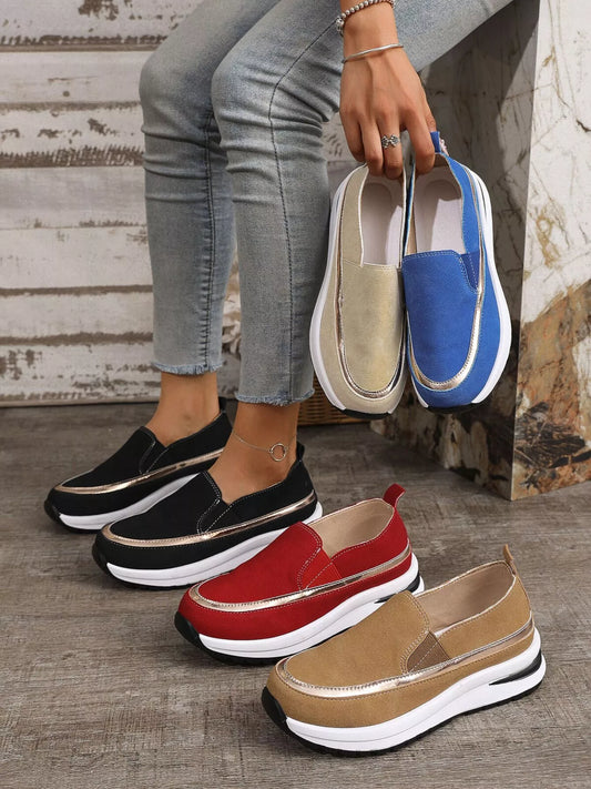 Round Toe Platform Loafers - Loving It Shop