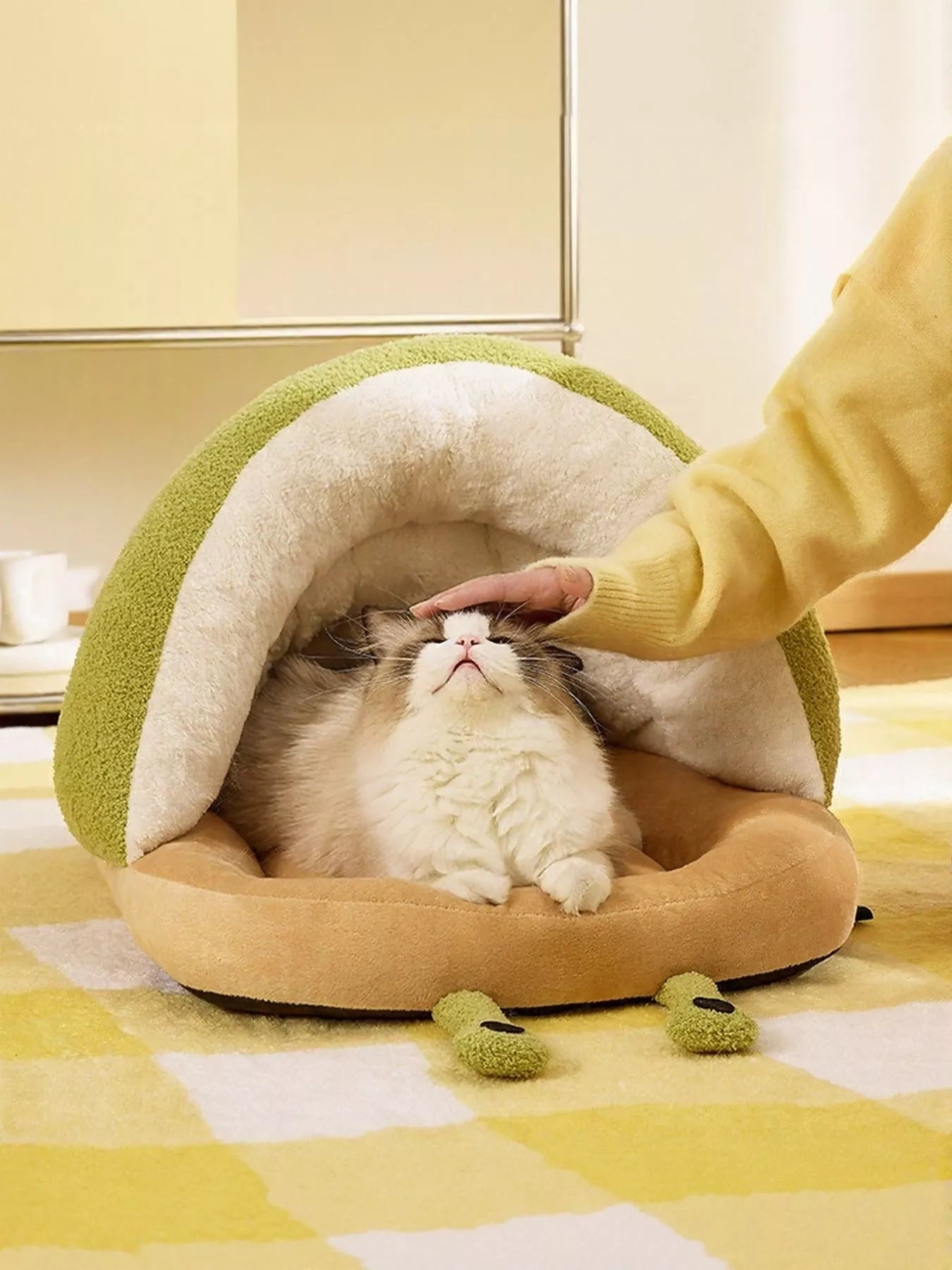 Cozy Caterpillar Shape Pet Nest with Plush Interior - Loving It Shop