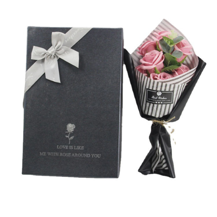 Soap Flower Bear Gift Box Birthday Gift Mother&