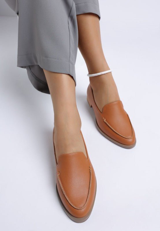 Anna Suede Leather Loafers - Loving It Shop