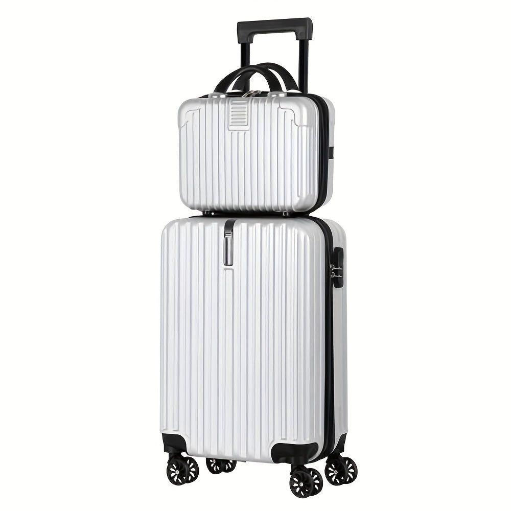 2-Piece Spinner Luggage Set – 20” Carry-On &amp; 14” Crossbody Handbag