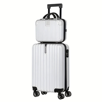 2-Piece Spinner Luggage Set – 20” Carry-On &amp; 14” Crossbody Handbag