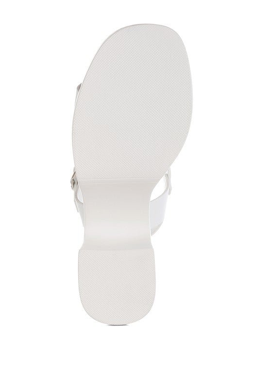 Avalon Chunky Pin Buckle Platform Heels - Loving It Shop