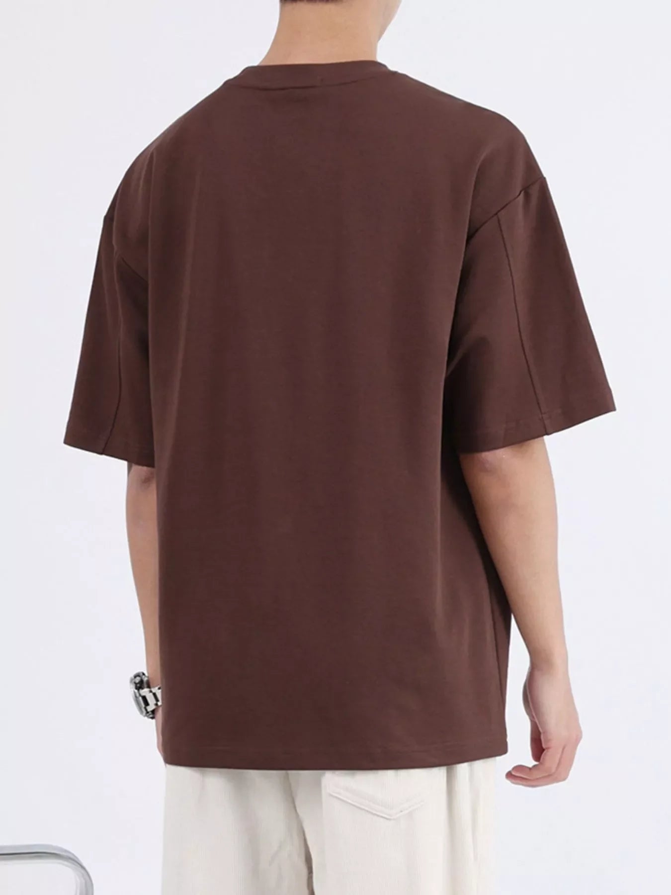 Men's Plus Size Half Sleeve Oversized T-Shirt - Loving It Shop