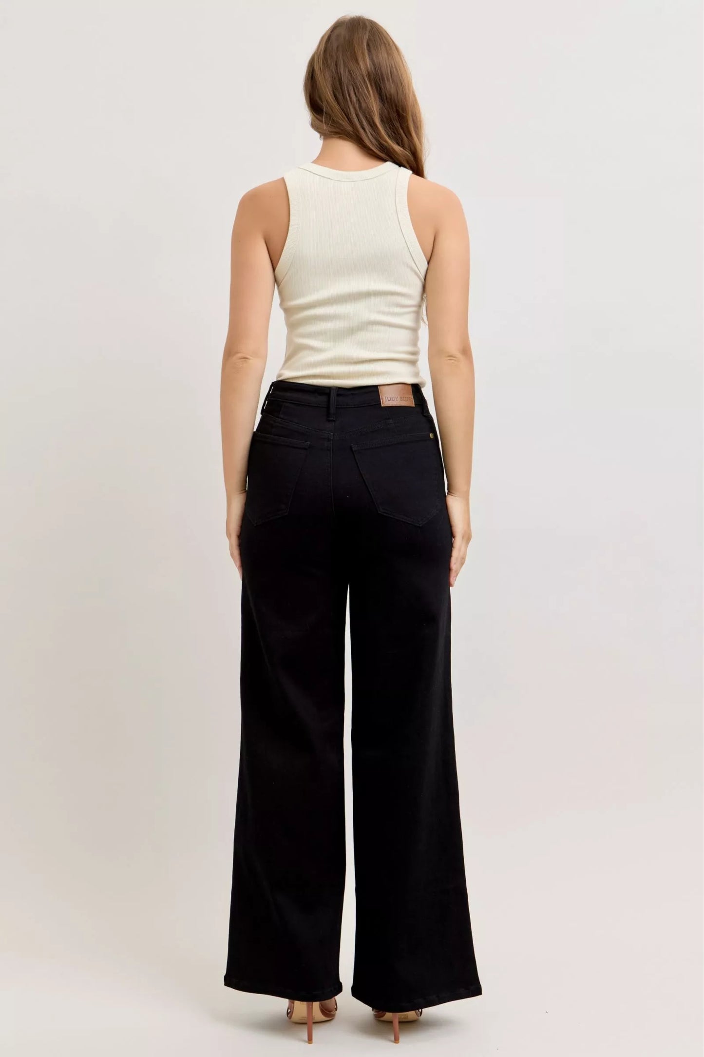 High-Waisted Wide Leg Jeans