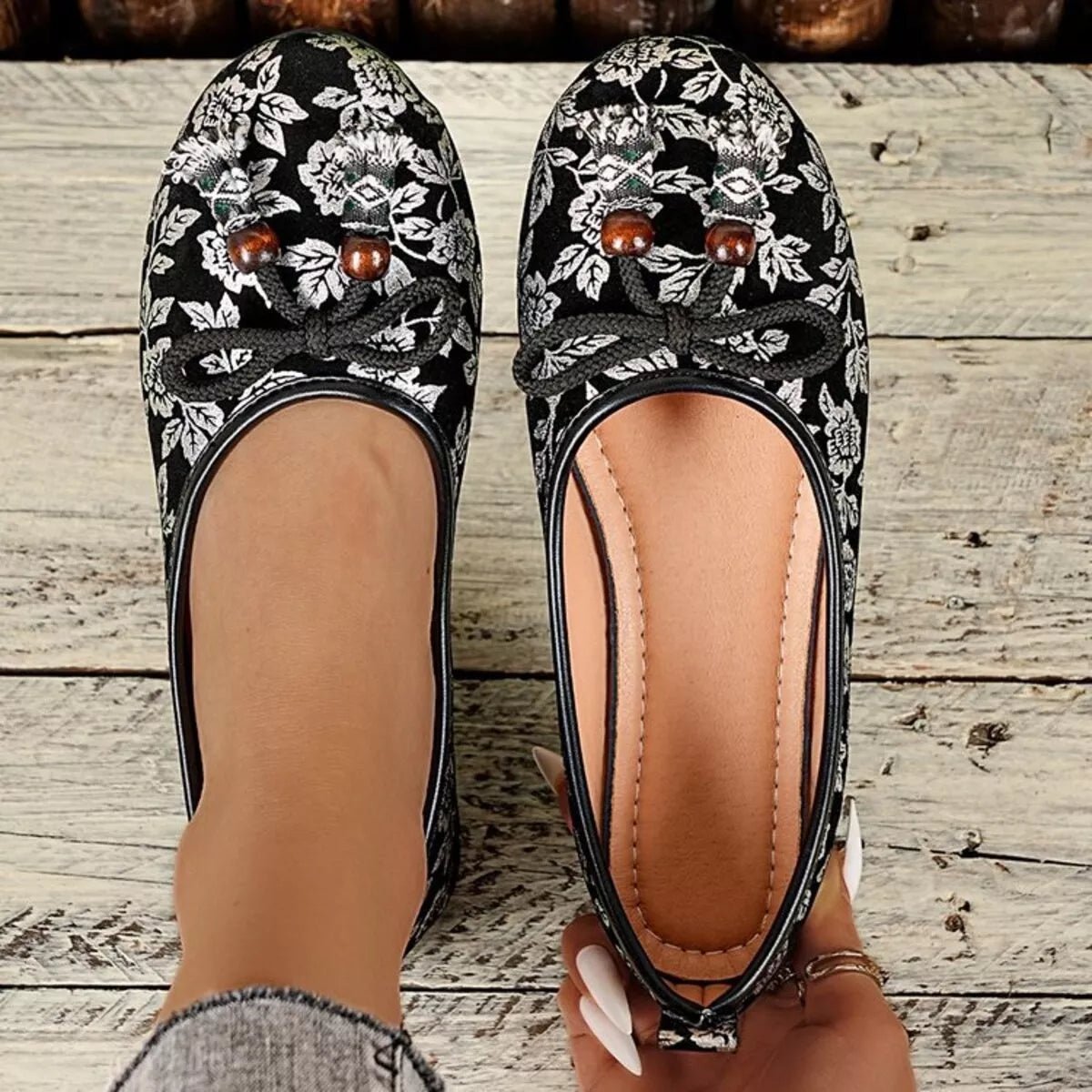 Bow Round Toe Slip - Ons - Loving It Shop