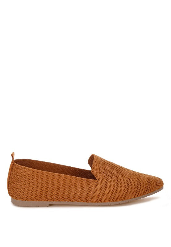 Akili Knit Textile Solid Flats
