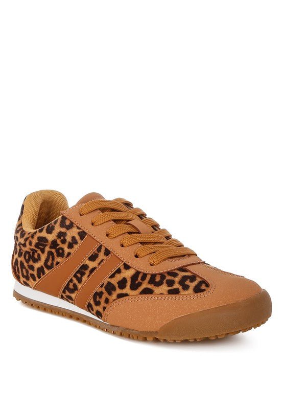 Panther Leopard Print Microfiber Sneakers - Loving It Shop