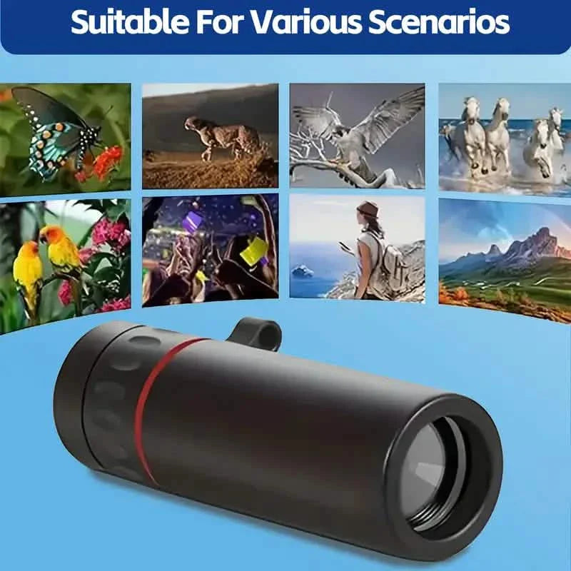 8X Portable Monocular – Pocket-Sized for Outdoor Adventures &amp; Travel