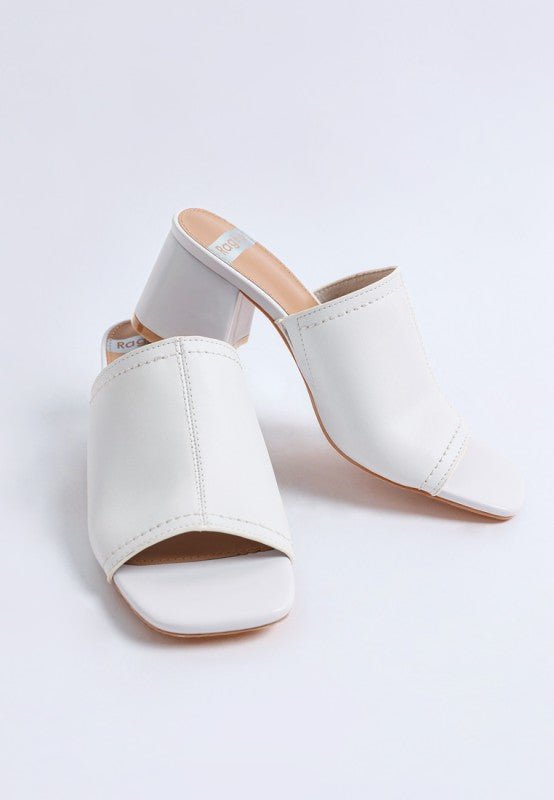 Wuling Slip - On Soft Leather Heels - Loving It Shop