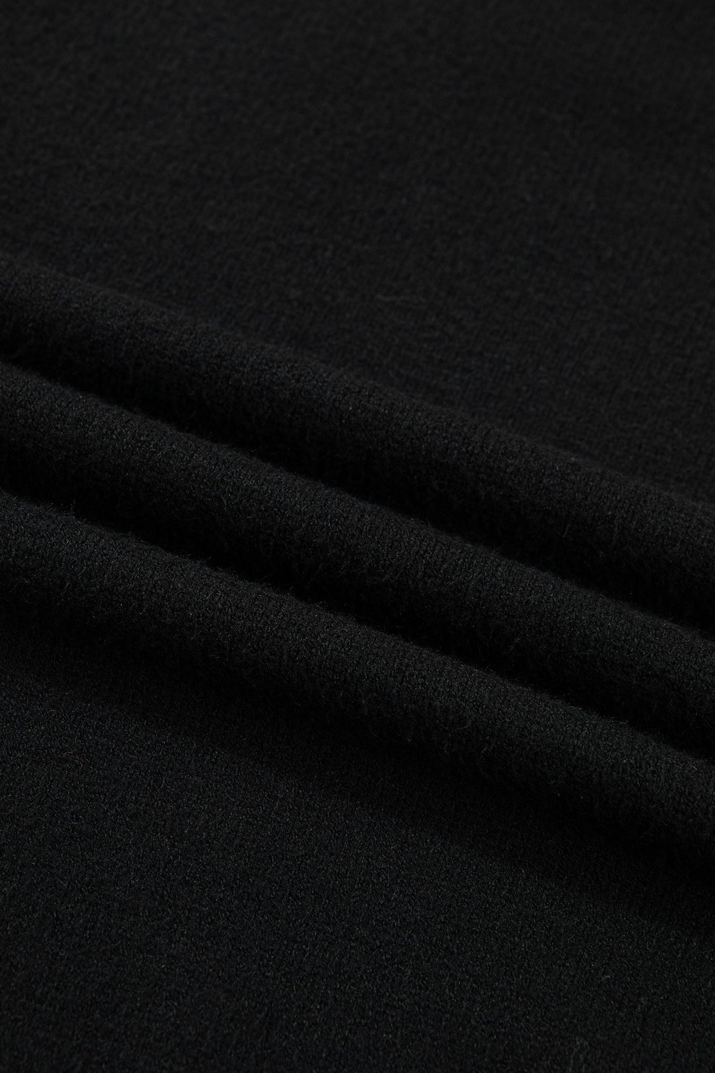 Black Heart Detail Contrast Cuffs Baggy Sweater