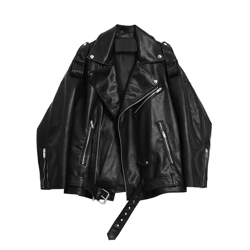Leather Coat Women&