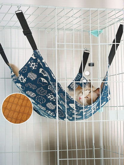 Comfortable Hanging Pet Hammock with Adjustable Straps - Loving It Shop