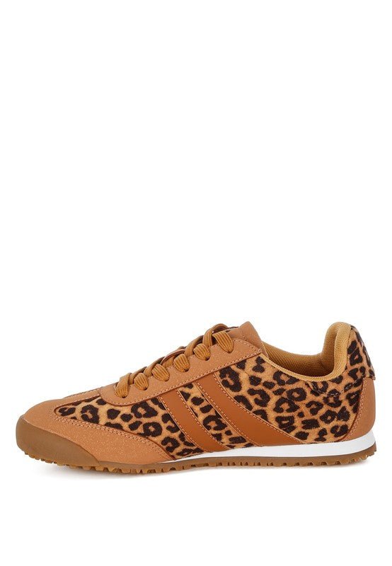 Panther Leopard Print Microfiber Sneakers - Loving It Shop