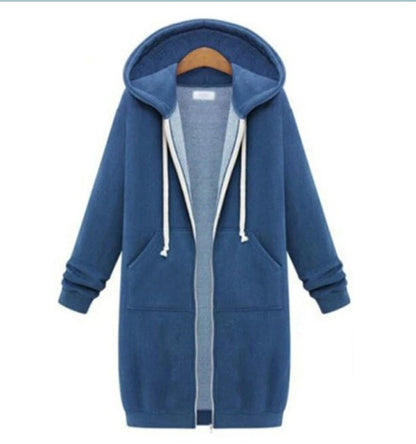 Hooded Long-sleeved Winter Sweater Women&