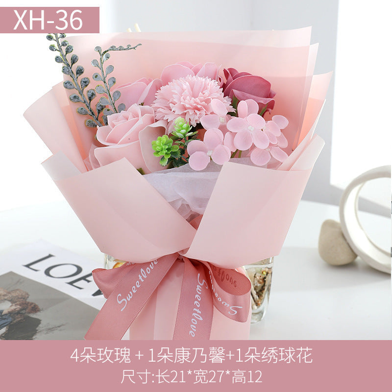Eternal Rose Soap Flower Gift for Mother&