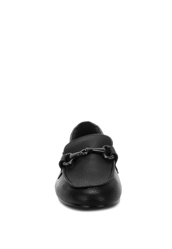 Taranis Monochromatic Horsebit Loafers