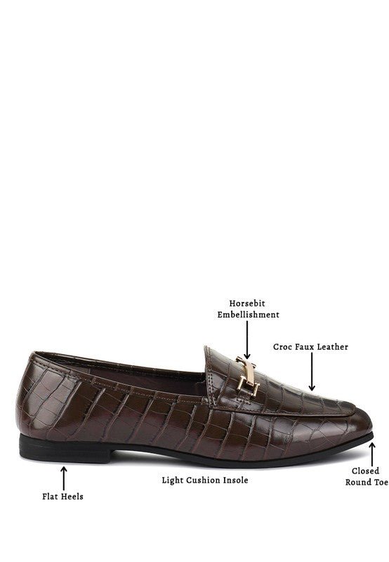 Deverell Street - Smart Horsebit Embellished Loafers - Loving It Shop