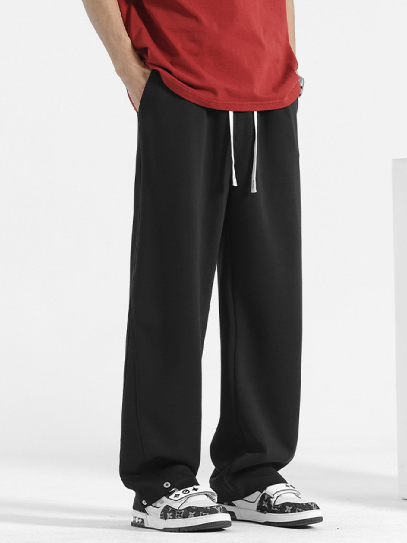 Men's Plus Size Relaxed Fit Drawstring Pants