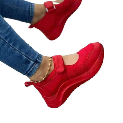 Wedge Velcro Casual Plus Size Sports Women&