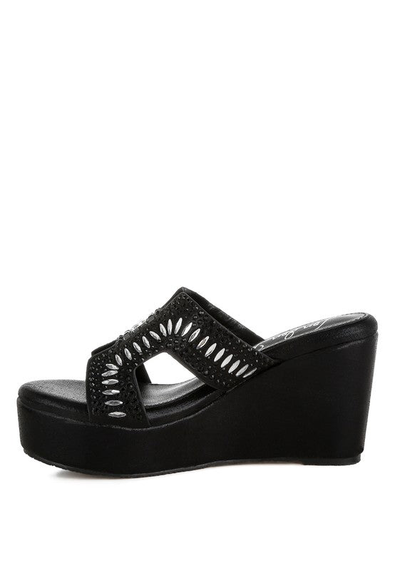 Marnier Diamante & Rhinestone Detail Sandals