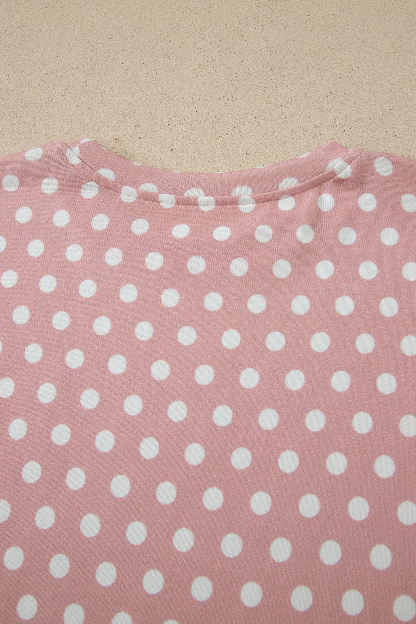 Pink Polka Dot Print Short Set