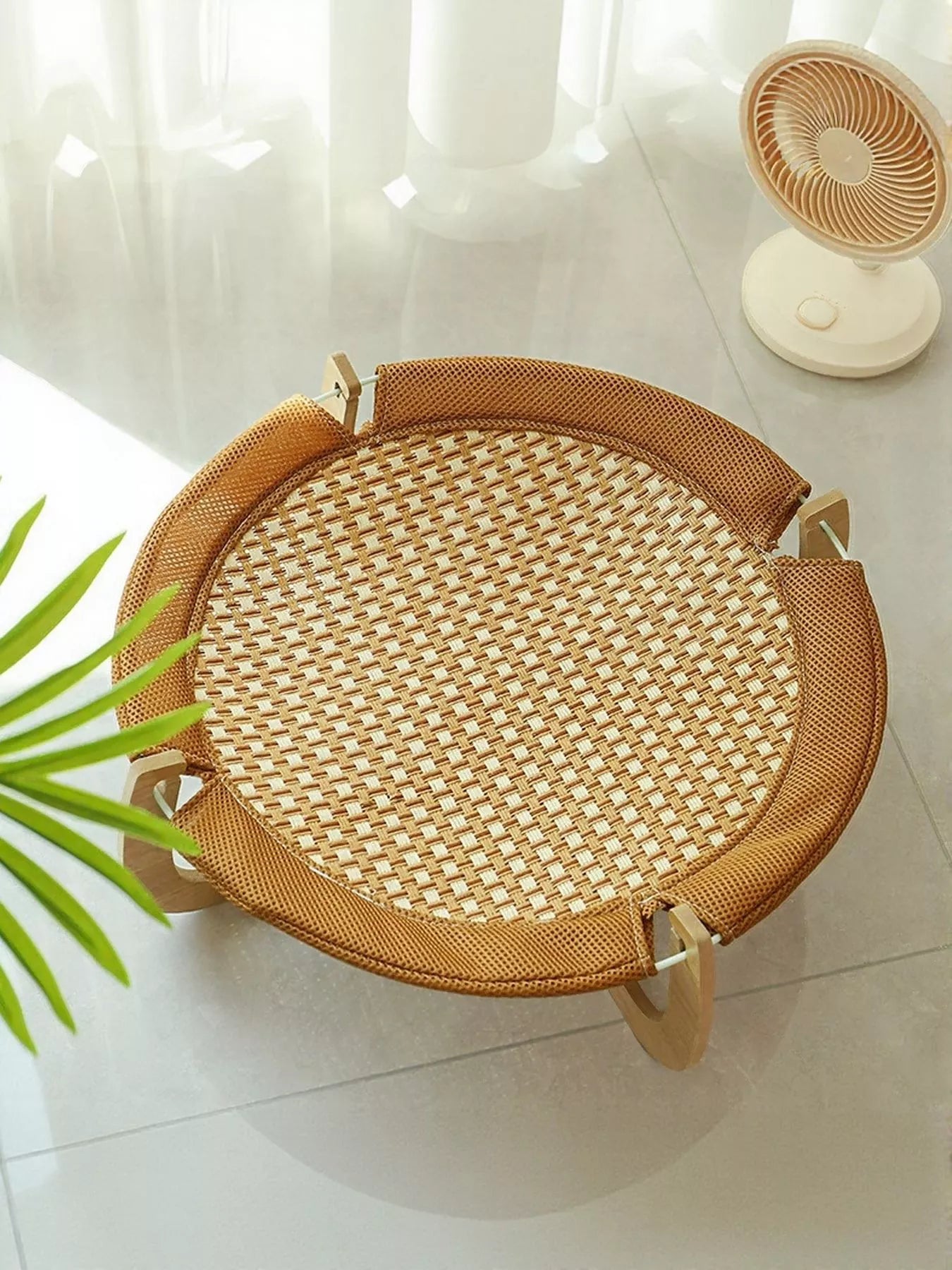 Round Woven Elevated Pet Bed - Loving It Shop
