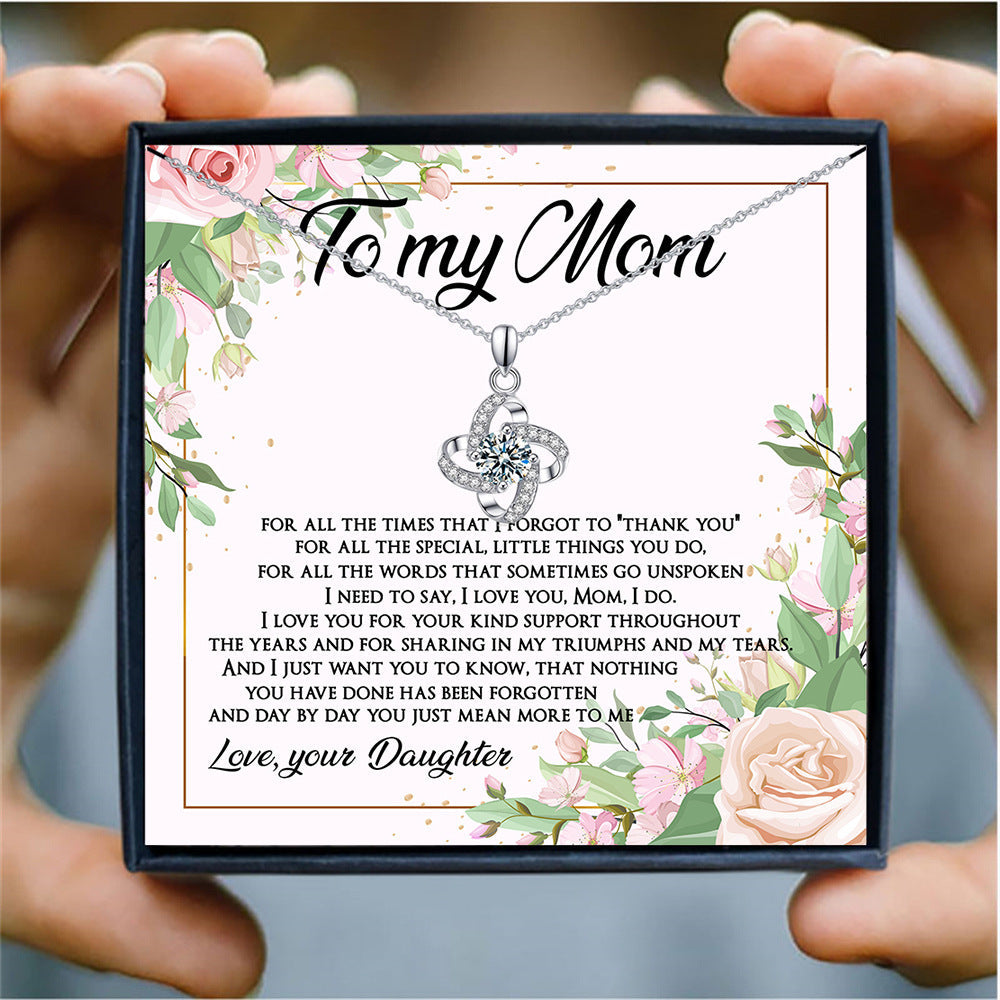 Four-Leaf Clover Lucky Necklace Mother&