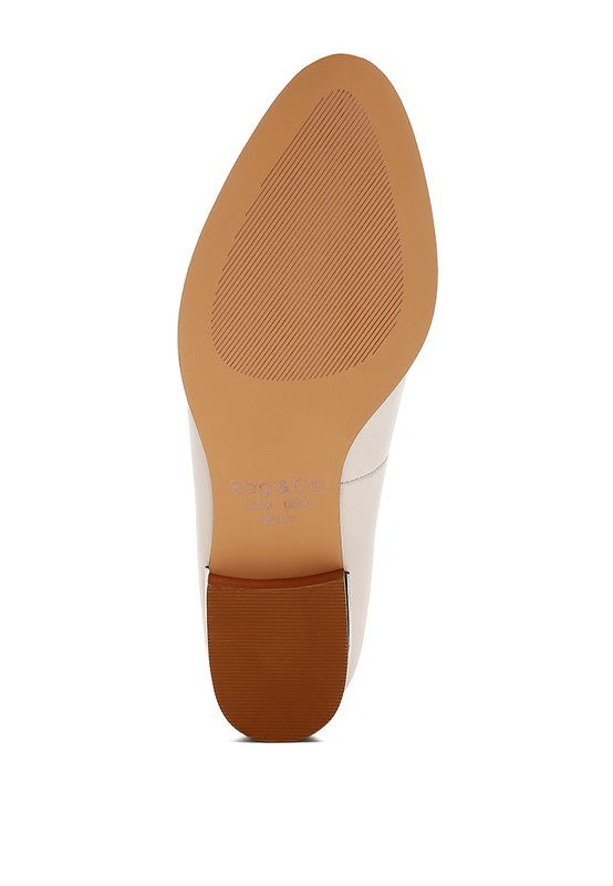 Gabassi Studded Genuine Leather Loafers - Loving It Shop