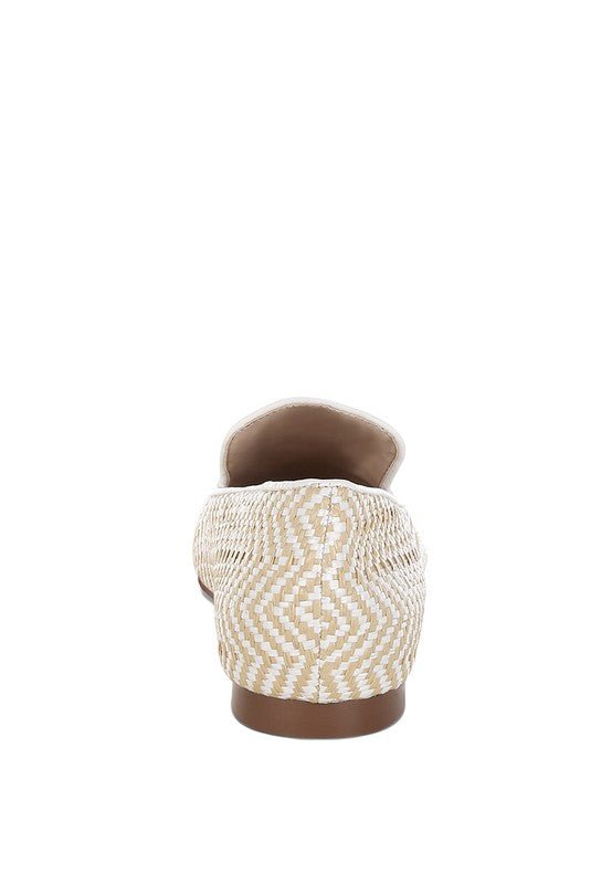 Dara Raffia Tassels Detail Loafers - Loving It Shop