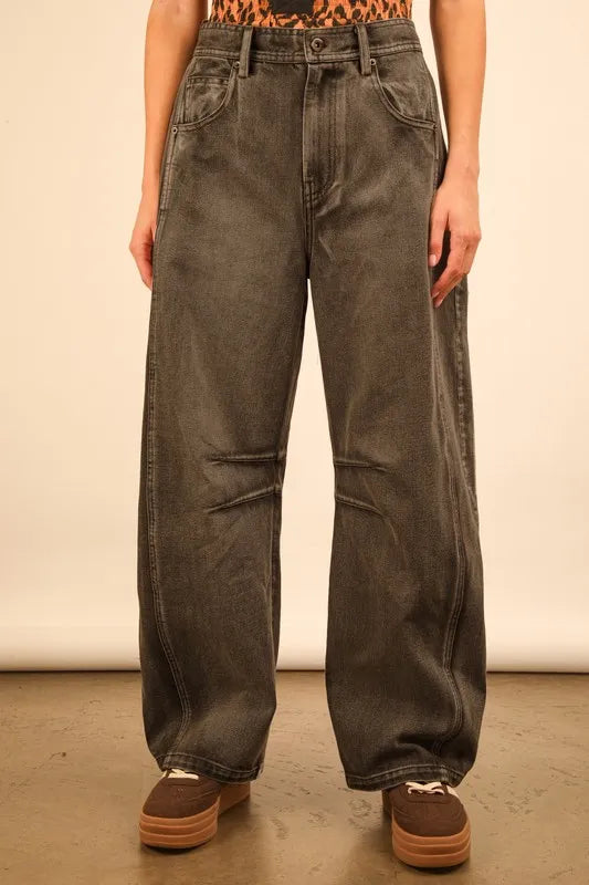 VERY J Wide Leg Comfy Jeans