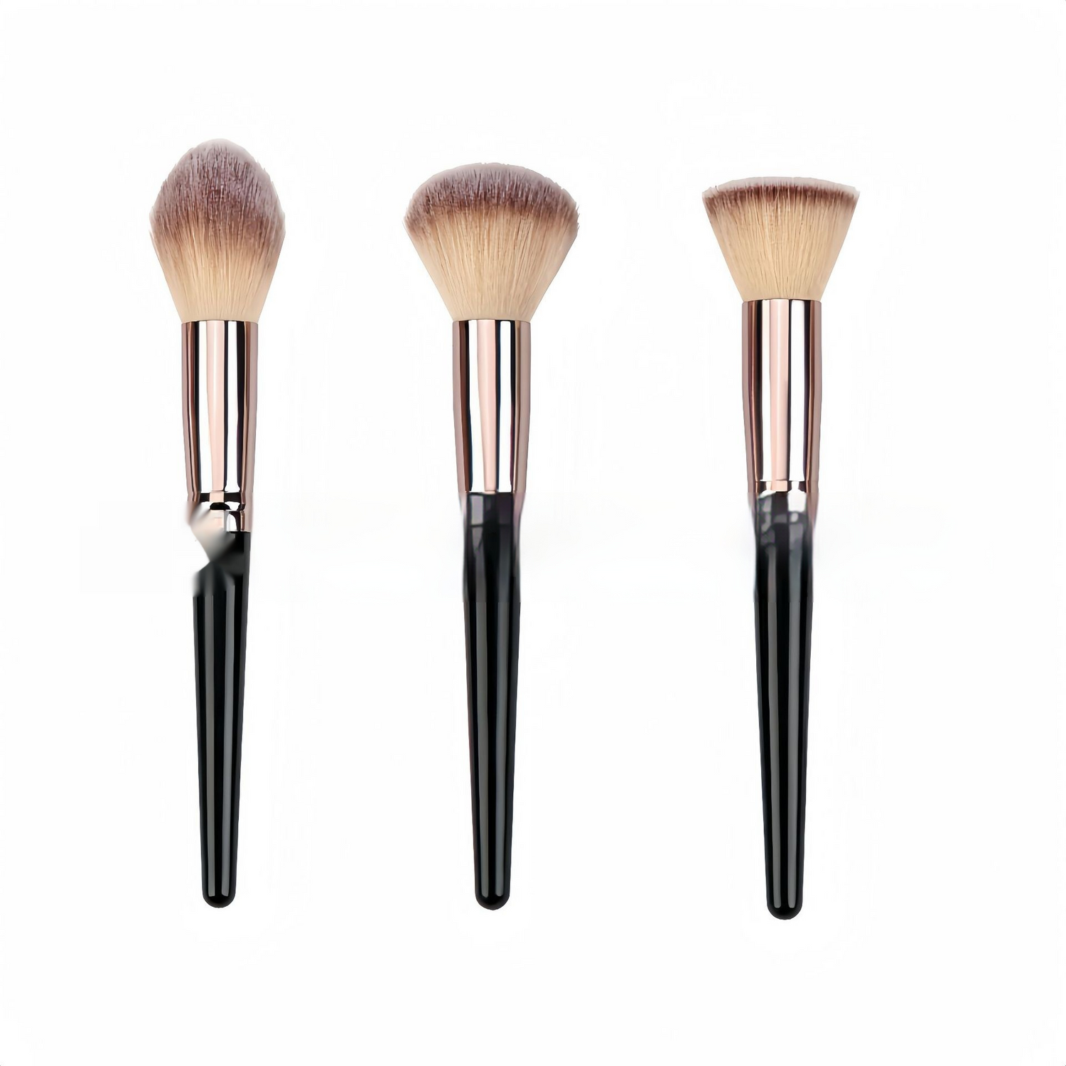 Black Makeup Brush Set – Face &amp; Eyes