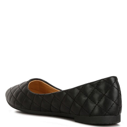 Rikhani Quilted Detail Ballet Flats