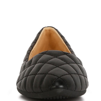 Rikhani Quilted Detail Ballet Flats