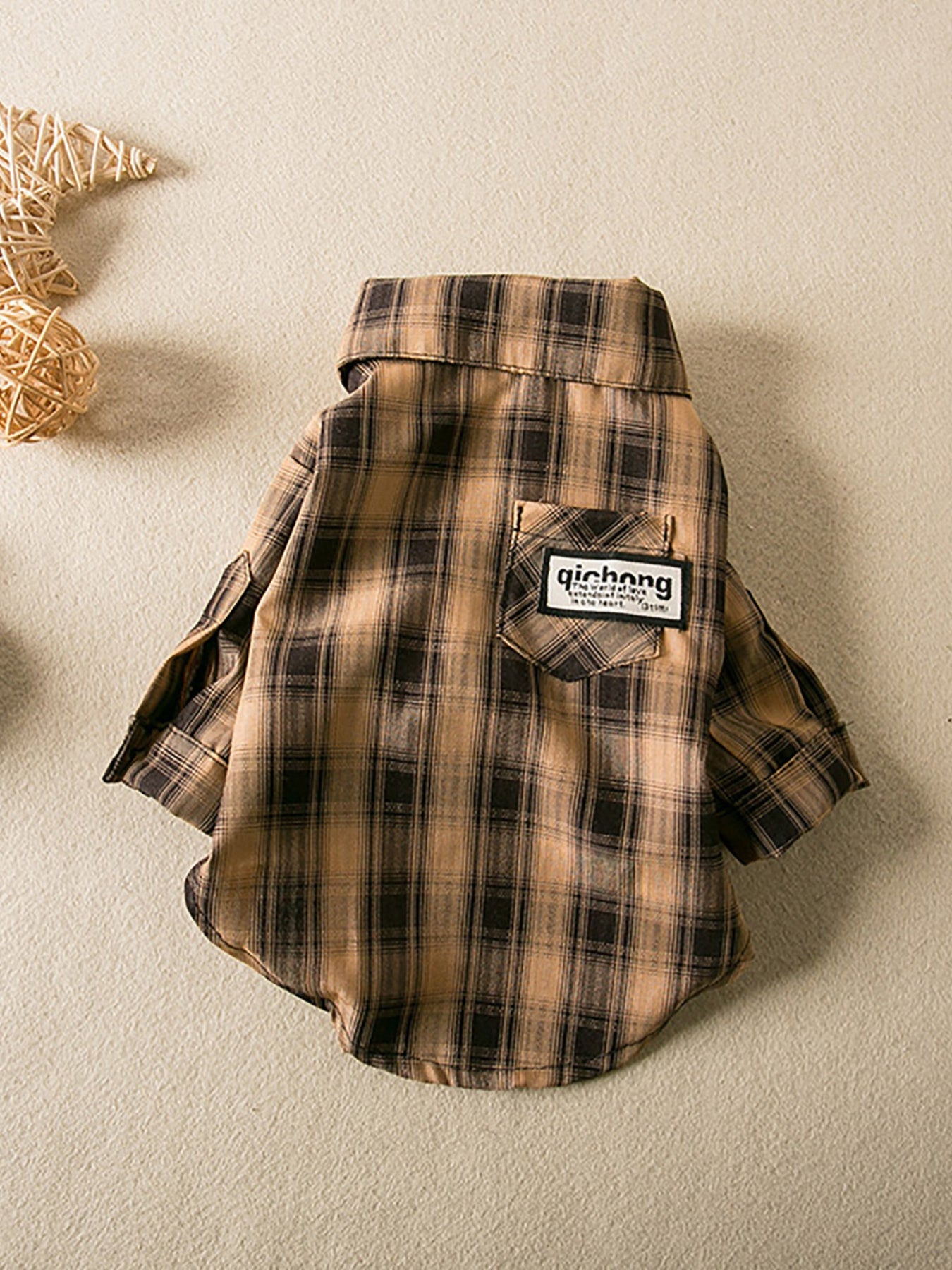 Plaid Button - Down Pet Shirt - Loving It Shop