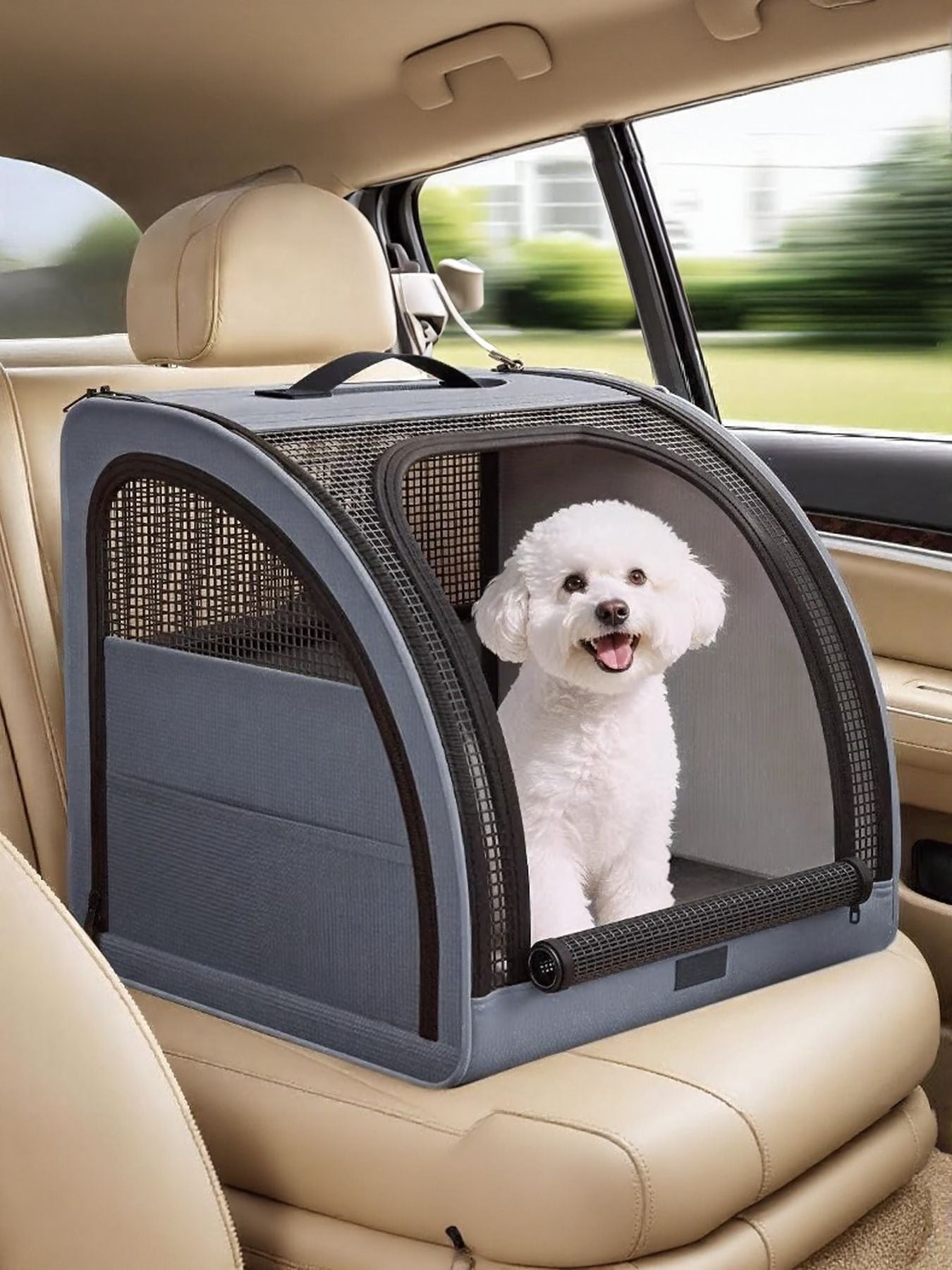 Portable Breathable Car Pet Cage - Loving It Shop