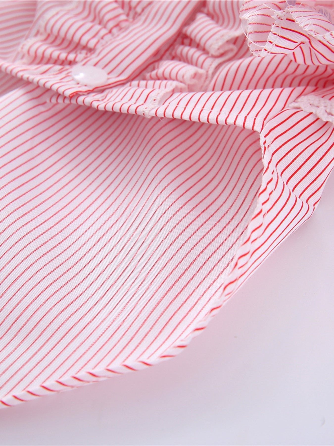 Striped Ruffle Pet Top with Bow - Loving It Shop