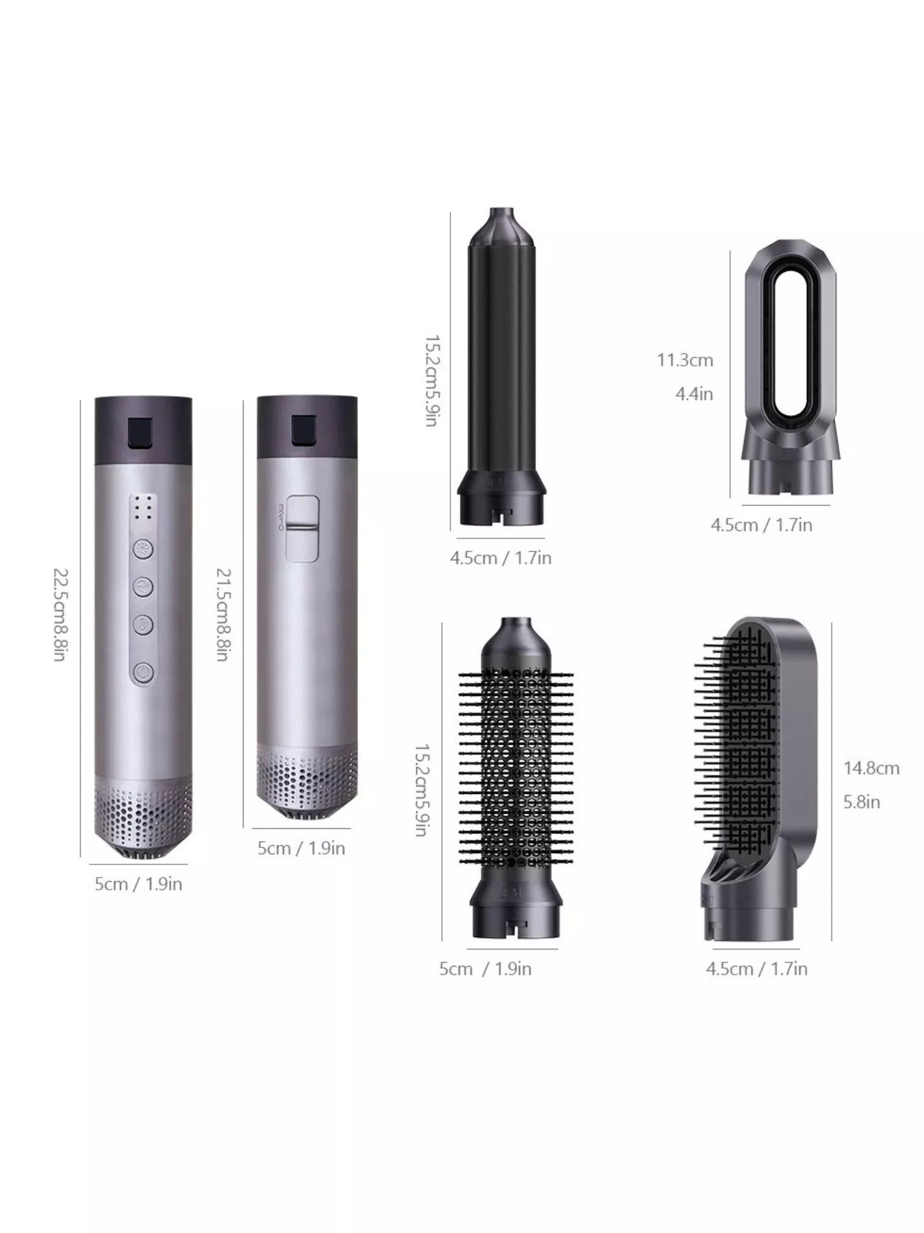6 - in - 1 Interchangeable Head Curling Iron - Loving It Shop