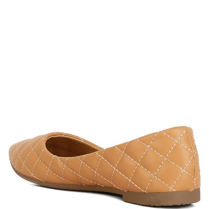 Rikhani Quilted Detail Ballet Flats