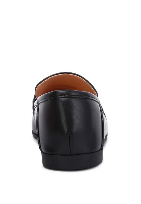 Talula Horsebit Embellished Faux Leather Loafers - Loving It Shop