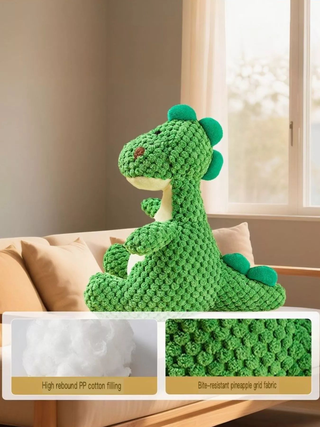 Dinosaur Squeaky Chew Pet Plush Toy - Loving It Shop
