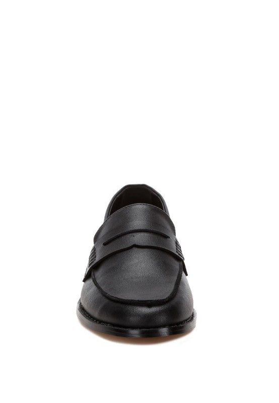 Reiga Low Block Heel Loafers