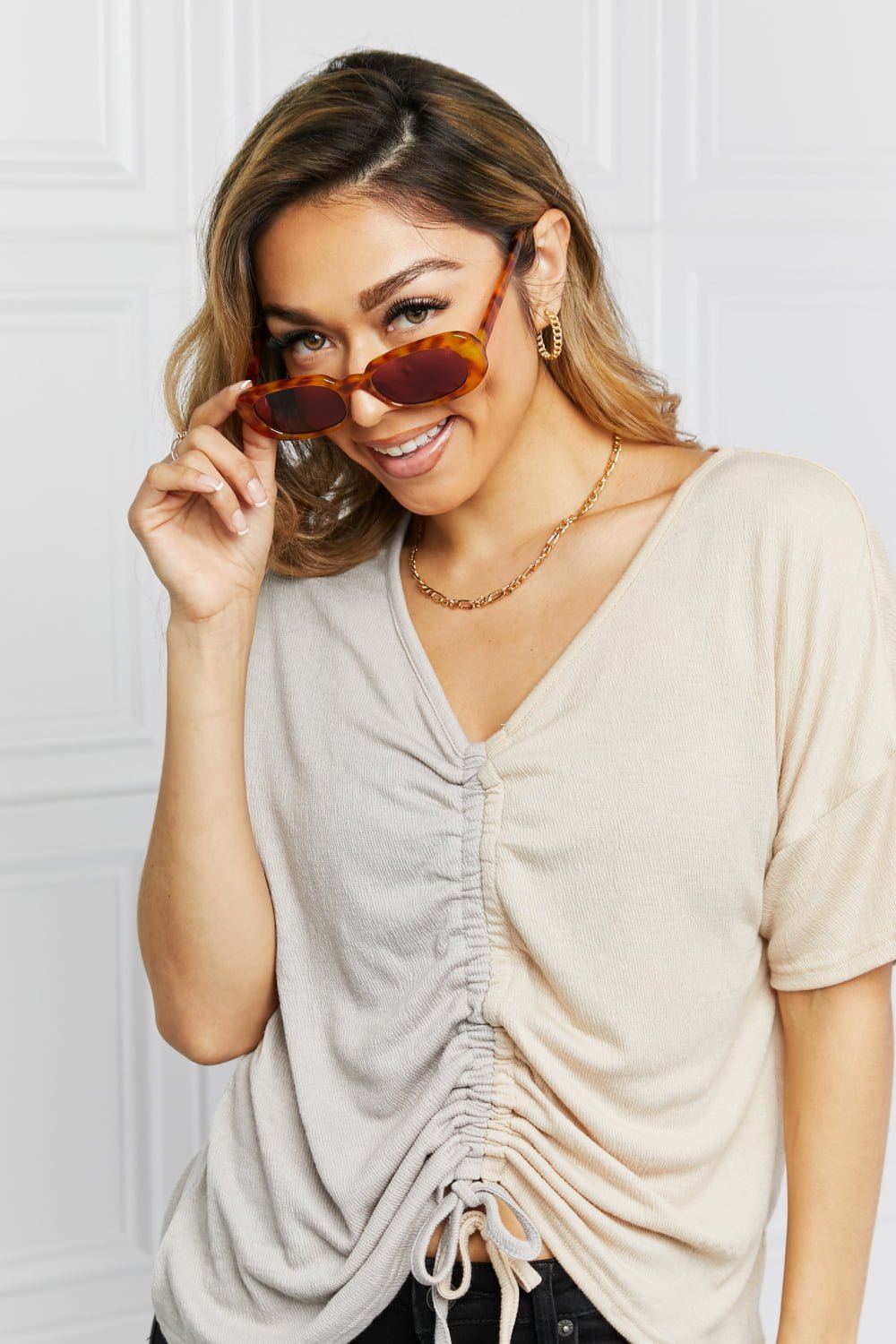 Oval Full Rim Sunglasses - Loving It Shop